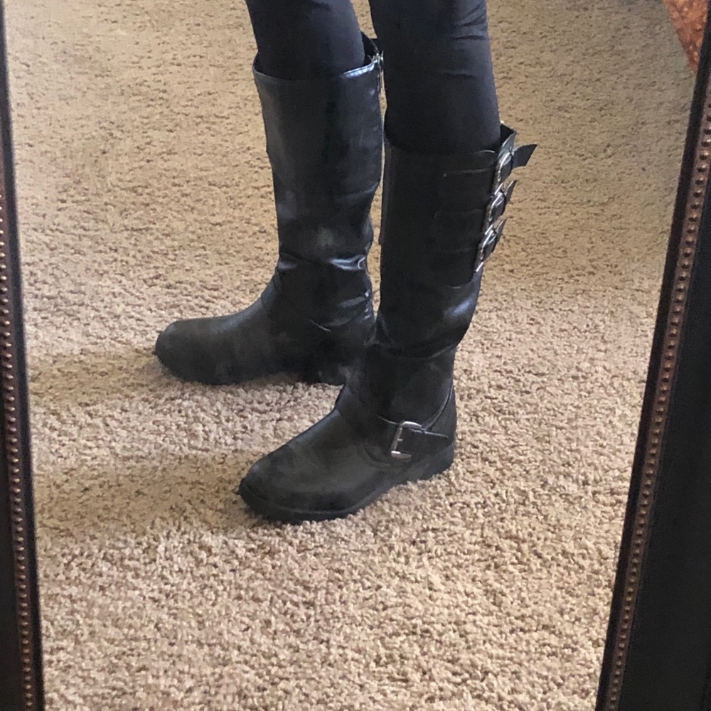 Black boots
